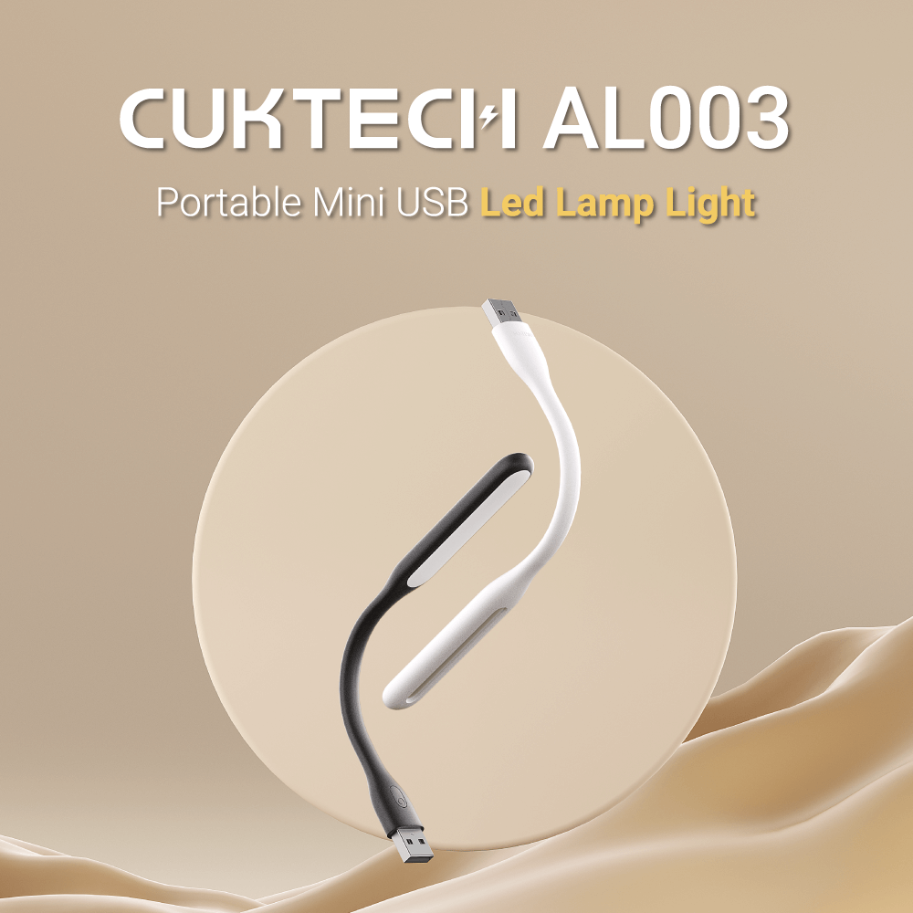 ไฟอ่านหนังสือ CUKTECH AL003 สีดำ USB LAMP แบบ WARM WHITE ปรับความสว่างได้ถึง 5 ระดับ